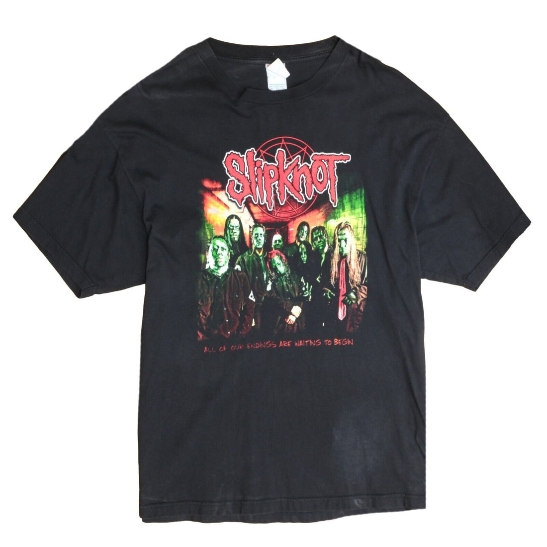 Vintage Slipknot Endings Are Waiting To Begin T-Shirt Size 2XL Band Tee 2005
