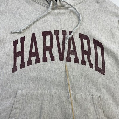 Vintage Harvard Crimson Champion Reverse Weave Sweatshirt Hoodie Large NCAA