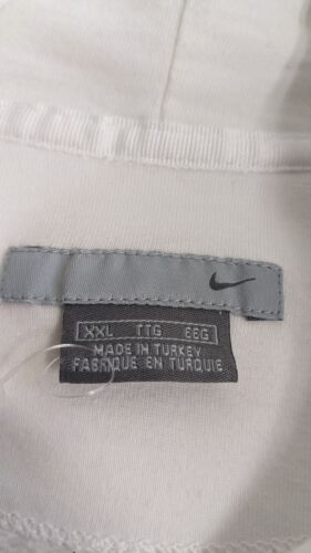 Vintage Nike Sweatshirt Hoodie Size 2XL White Embroidered Swoosh