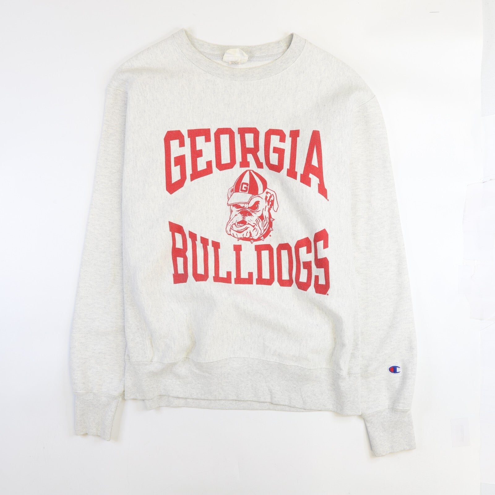 【US限定】Champion NCAA ia Bulldogs Reverse Weave Georgia Bulldogs Champion Reverse Weave Crewneck Sweatshirt