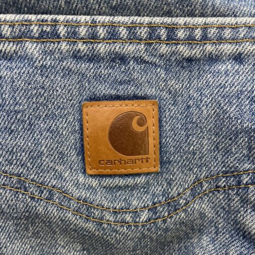 Carhartt Denim Jeans Carpenter Work Pants Size 33 X 32 Relaxed Fit