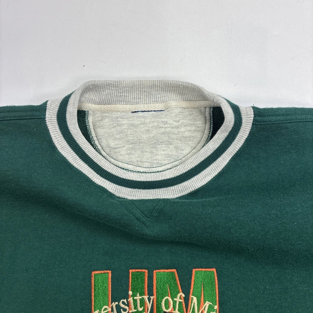 Vintage Miami Hurricanes Crewneck Sweatshirt Size XL 90s NCAA
