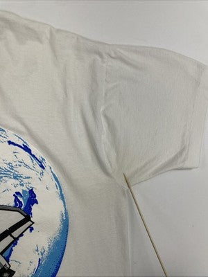 Vintage NASA Space T-Shirt Size XL White 90s