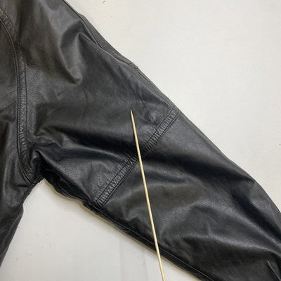 Vintage Expressions Leather Bomber Jacket Size Medium