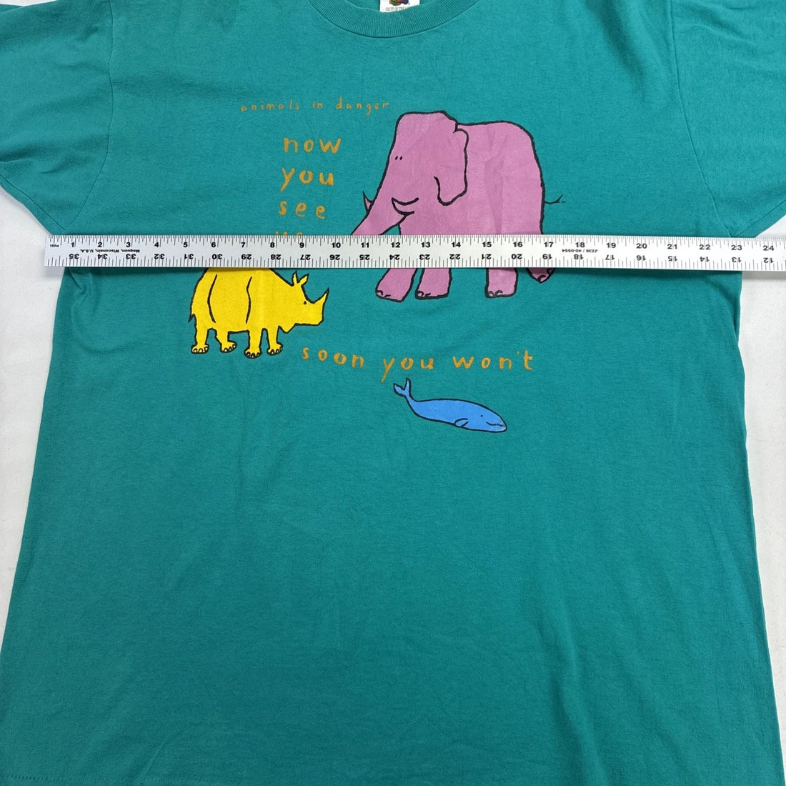 Vintage The Body Shop Extinction Is Forever T-Shirt XL Nature 90s