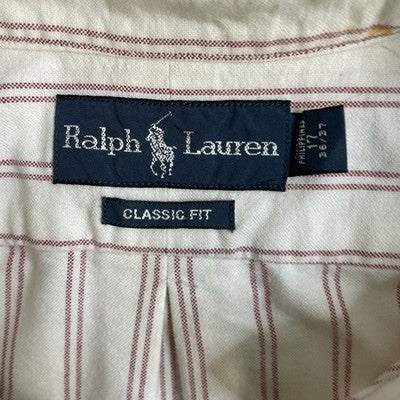 Vintage Polo Ralph Lauren Button Up Shirt Size 17 Striped