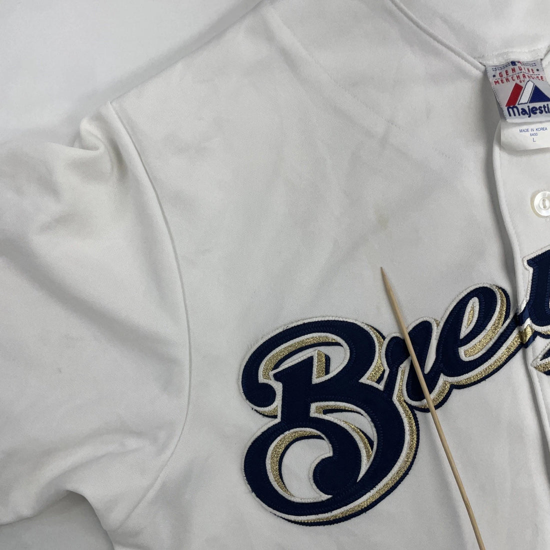 Vintage Milwaukee Brewers Majestic Jersey Size Large MLB