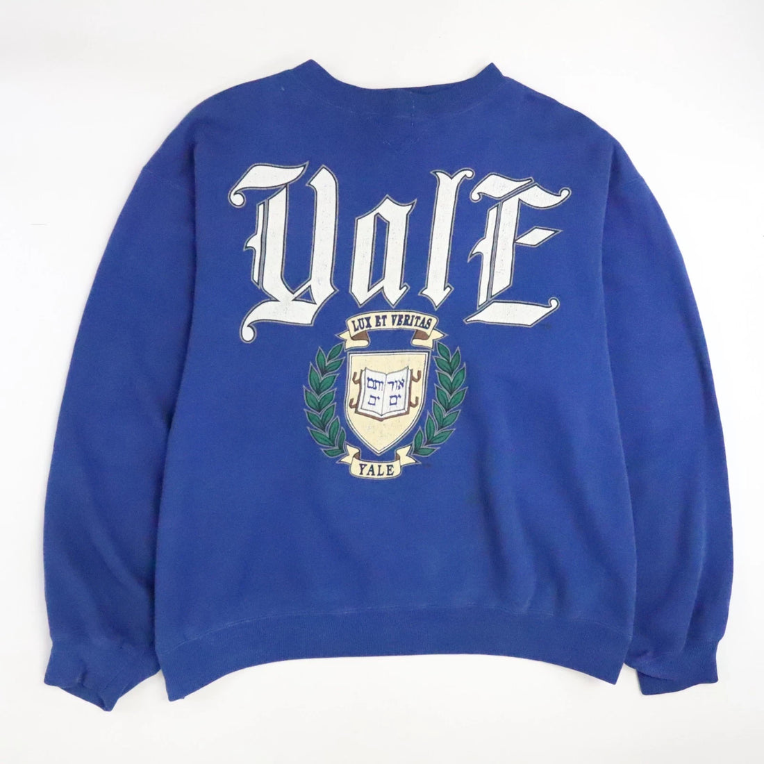 Vintage Yale Crest Crewneck Sweatshirt Size Large 90s NCAA