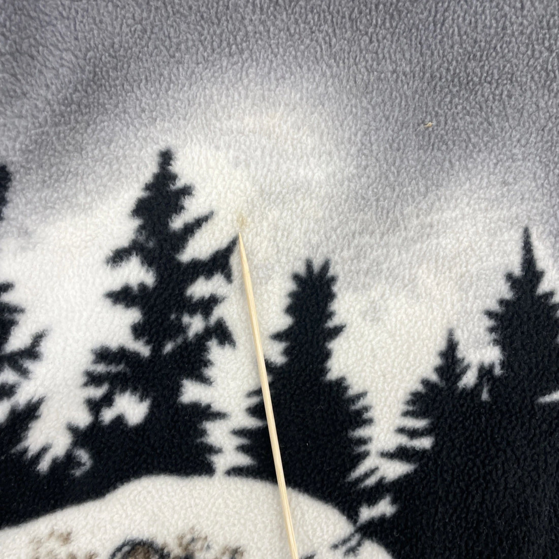 Eagle Forest Fleece Jacket Size XL Nature All Over Print