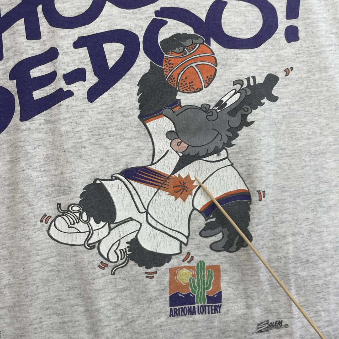 Vintage Phoenix Suns Caricature Hoop De-Doo T-Shirt Size Large 90s NBA