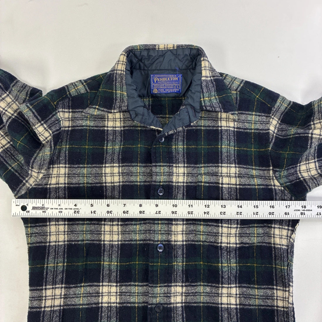 Vintage Pendleton Wool Lodge Button Up Shirt Size Small