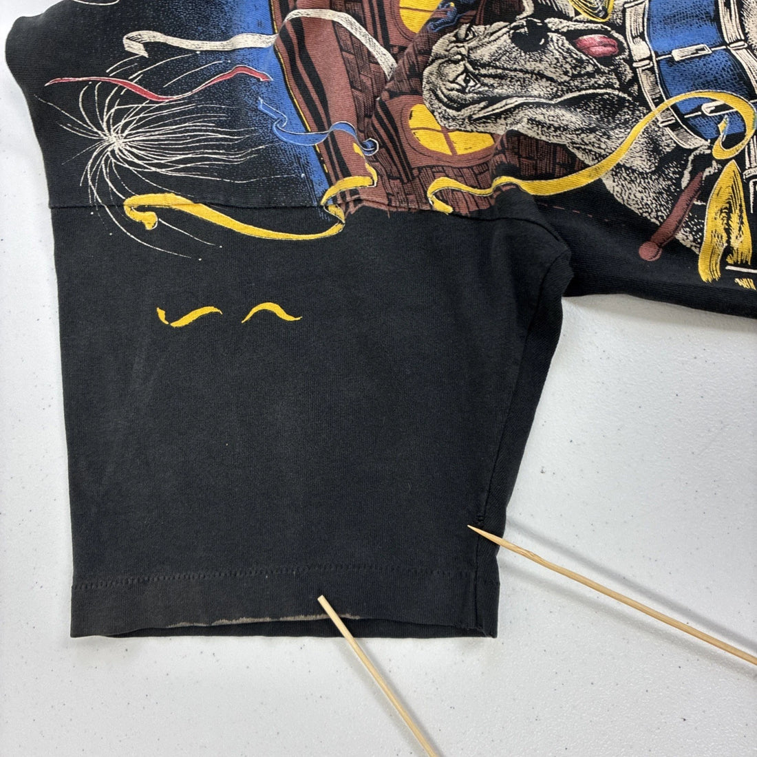 Vintage Jazz Bulldog T-Shirt Size XL All Over Print 90s