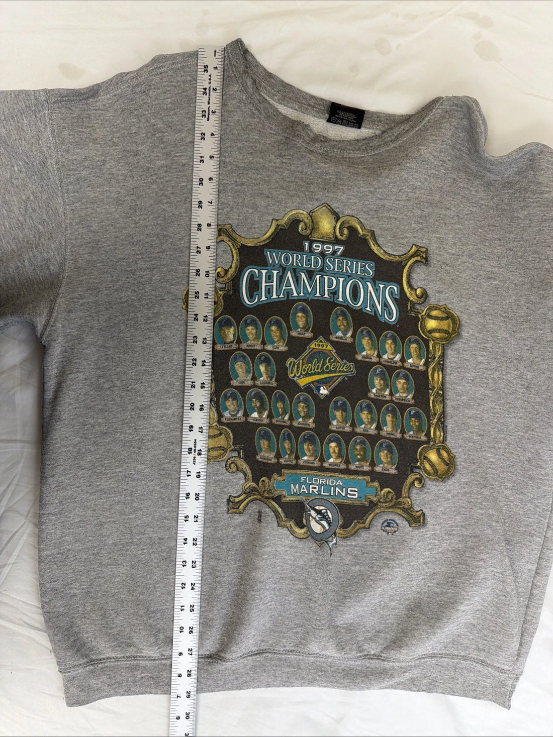 Vintage Florida Marlins World Series Champs Starter Sweatshirt Large 90s MLB