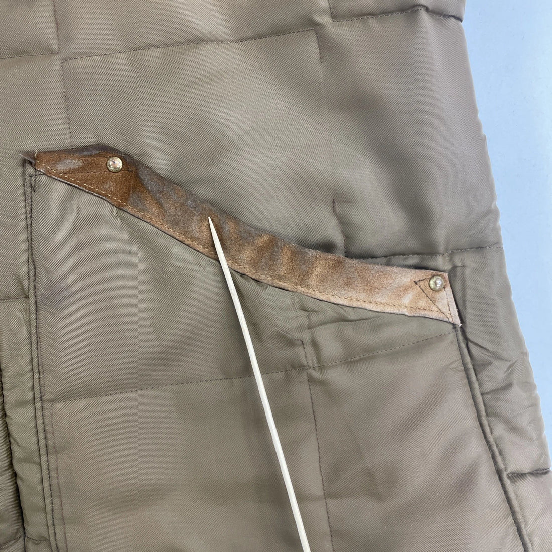 Vintage Bob Allen Quilted Coat Jacket Size Medium Brown