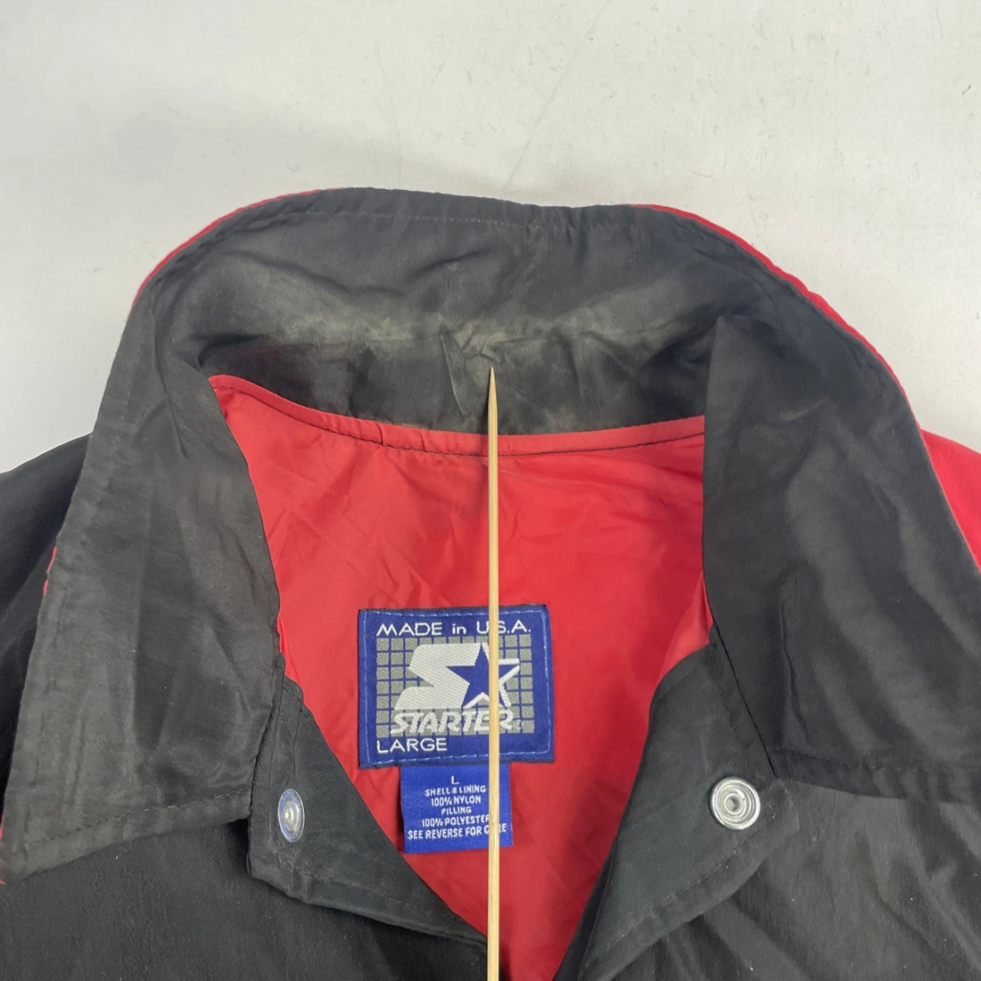 Vintage Bud Racing Starter Bomber Jacket Size Large