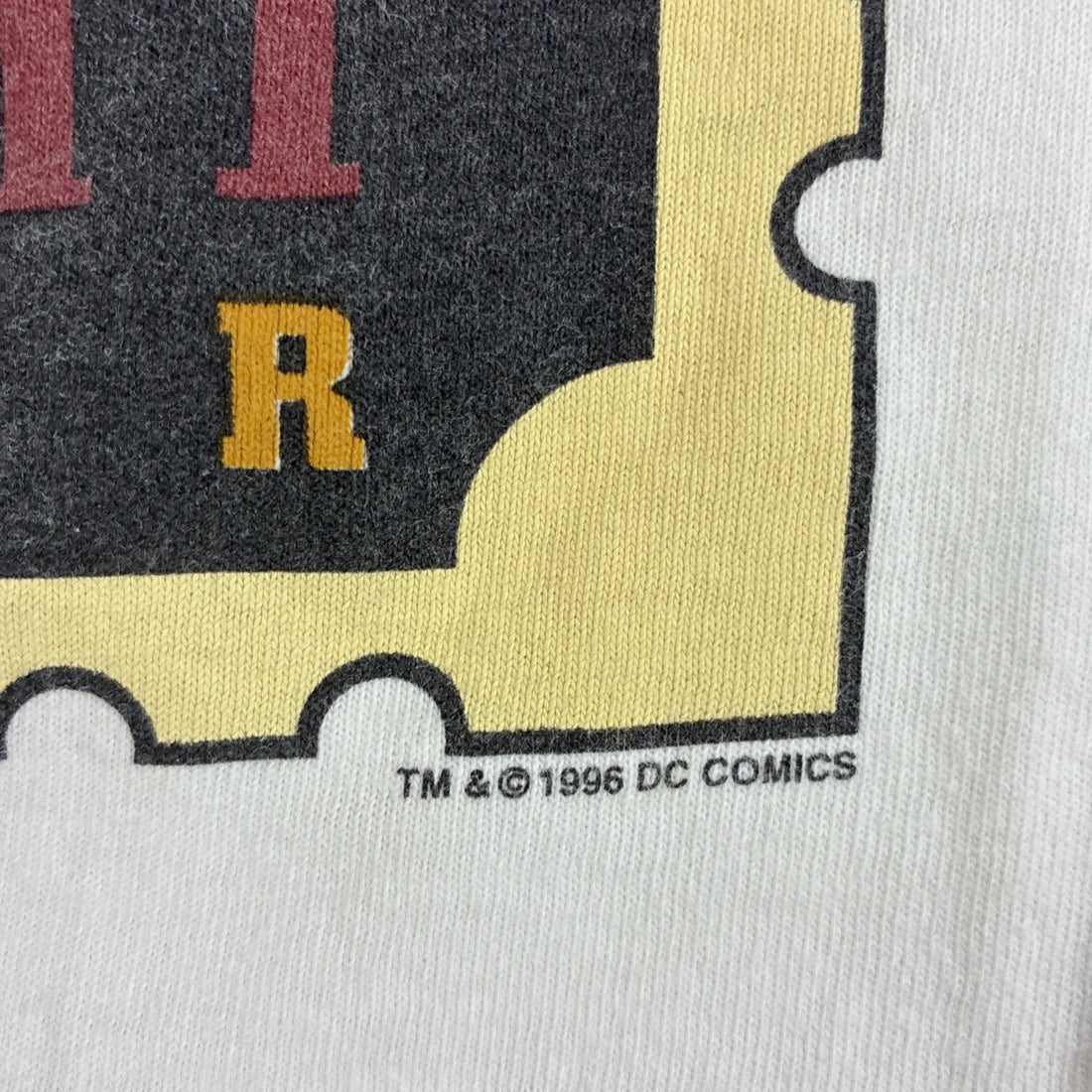 Vintage Superman Secret Society Stamp DC Comics T-Shirt Size XL 1998 90s