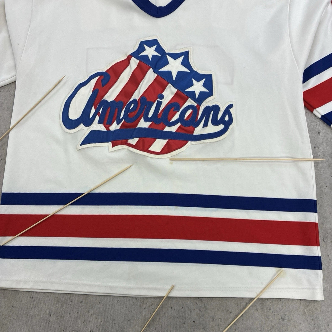 Vintage Rochester Americans Nice Guy Mike Keenan CCM Jersey Size XL AHL