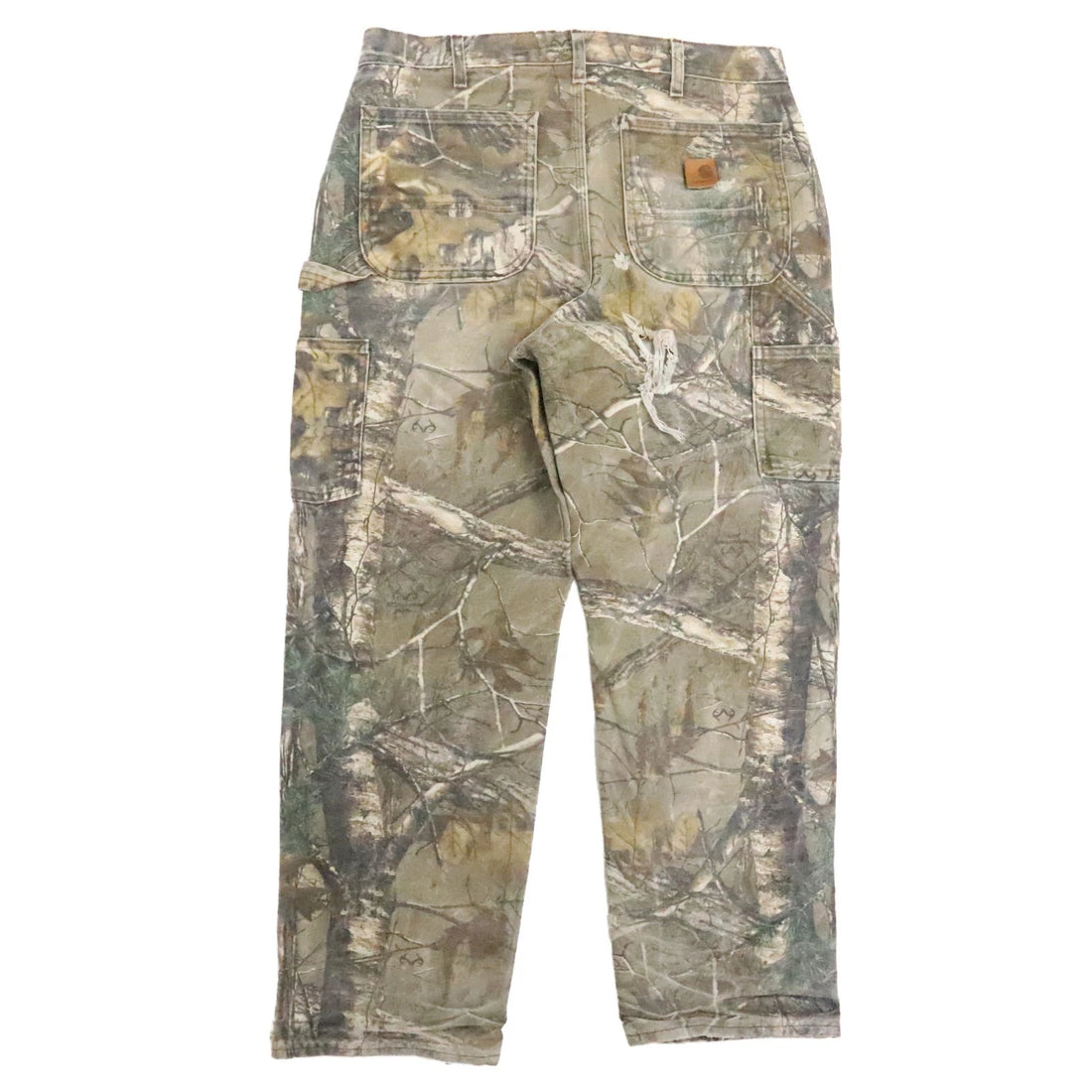 Carhartt Realtree Camo Carpenter Work Pants Size 34 X 30 Distressed