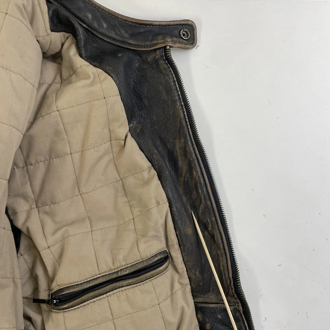 Danier Leather Cafe Racer Motorcycle Jacket Size XL