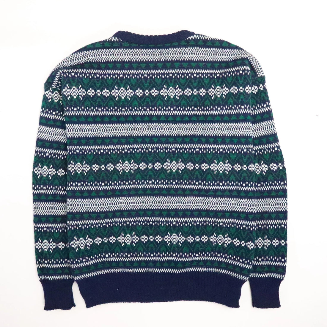 Vintage Enzo Benelli Crewneck Sweater Size Large XL Fair Isle