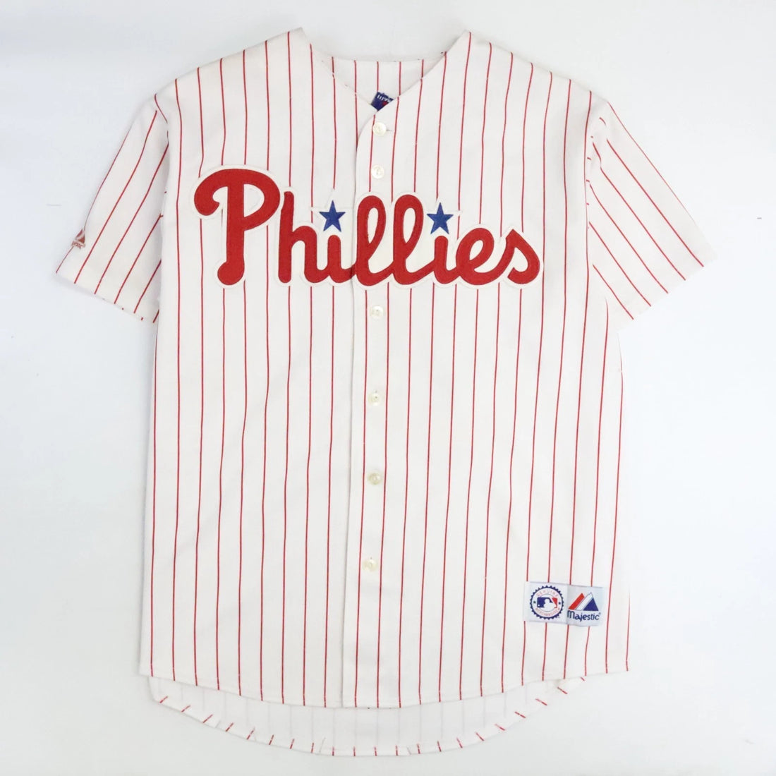 Vintage Philadelphia Phillies Jimmy Rollins Majestic Jersey XL Pinstripe MLB