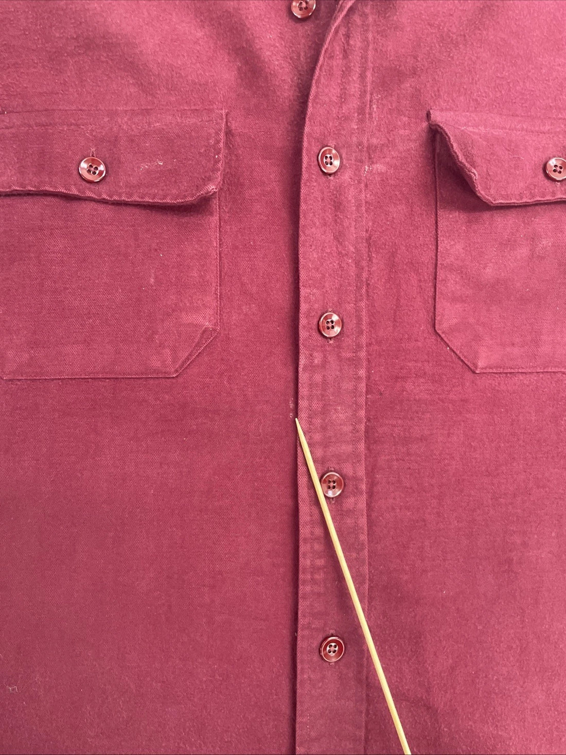 Vintage L.L. Bean Button Up Shirt Size 15 1/2 Red