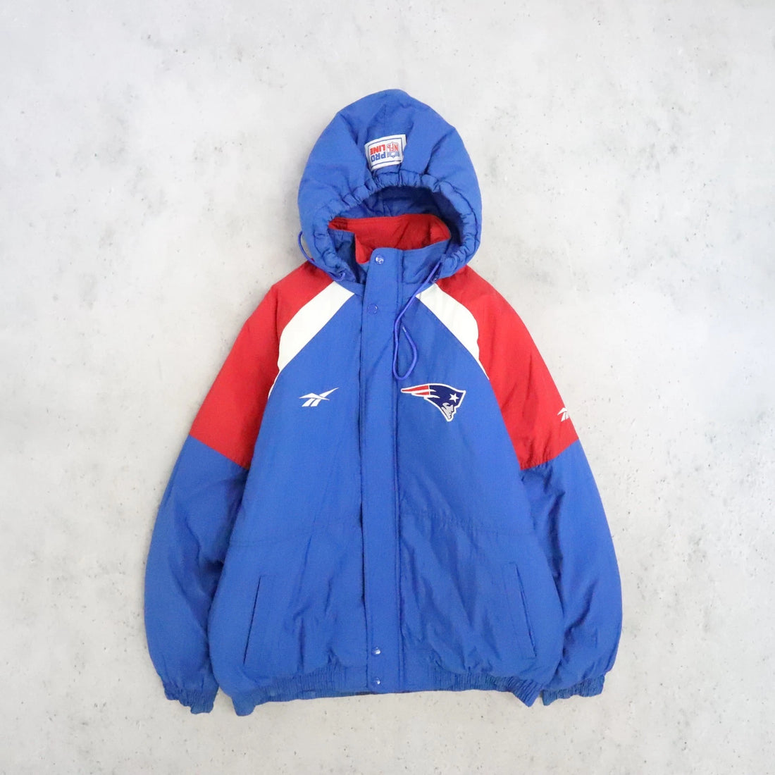 Vintage New England Patriots Reebok Puffer Jacket Size Large NFL