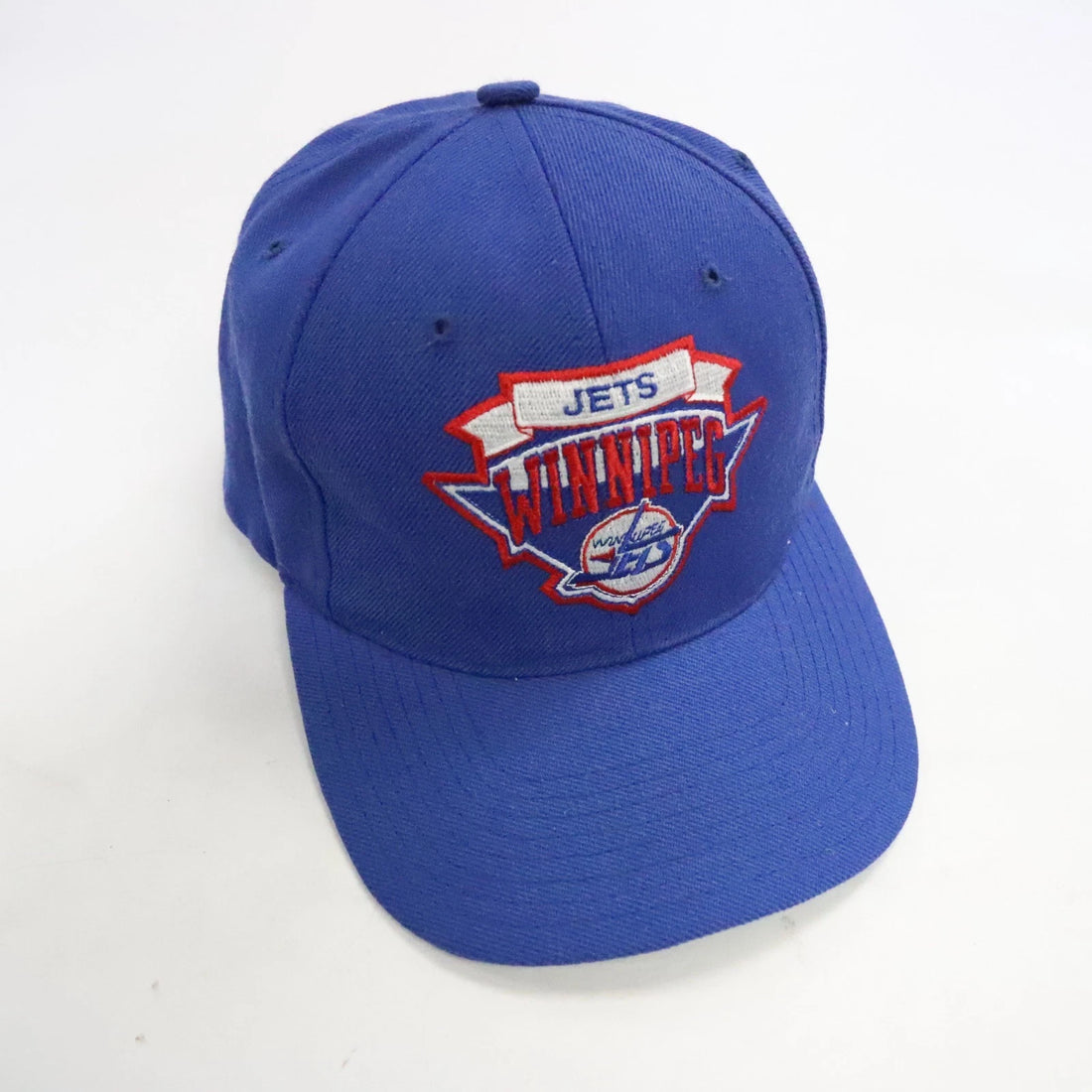 Vintage Winnipeg Jets American Needle Wool Snapback Hat OSFA NHL