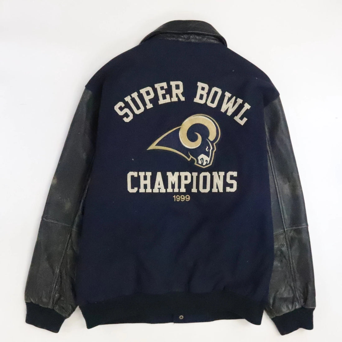 Vintage St. Louis Rams 1999 Super Bowl Champs Varsity Jacket Medium 90s NFL