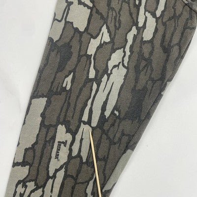 Vintage Treebark Camo Long Sleeve Pocket T-Shirt Large 90s