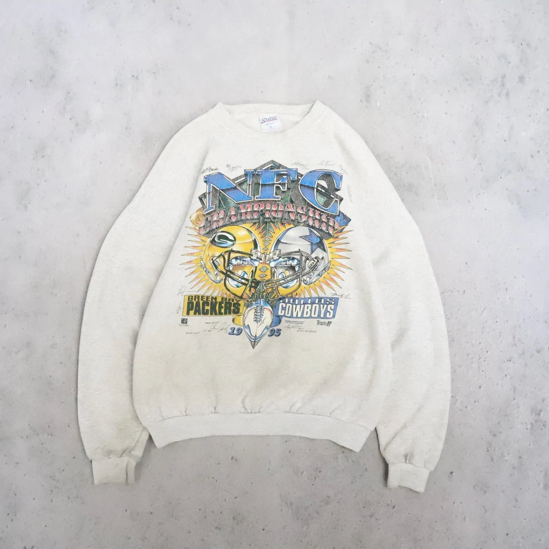 Vintage Packers Cowboys NFC Championship Sweatshirt Crewneck Size XL 90s NFL