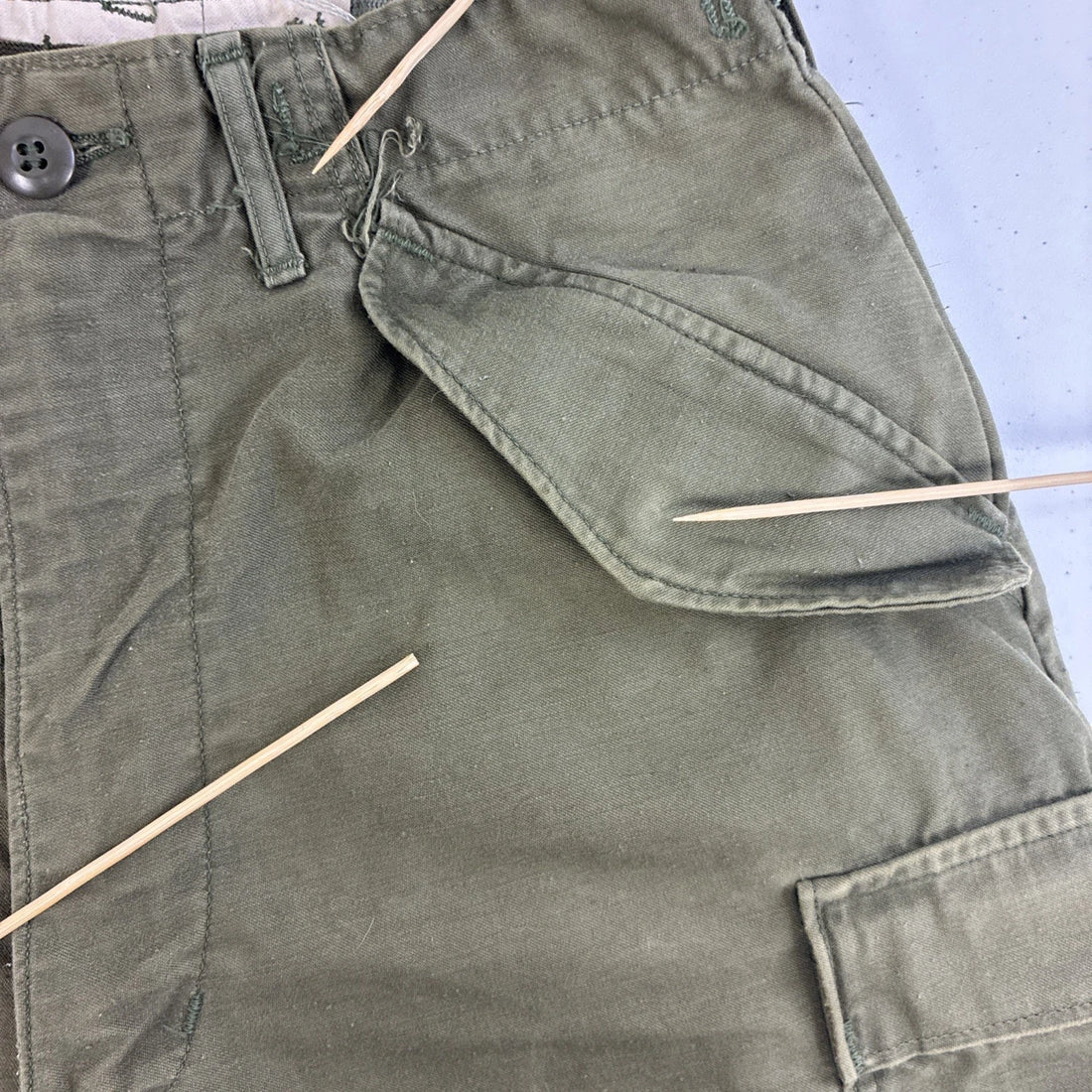 Vintage OG 107 Sateen Cold Weather Trousers Pants Size Small Green