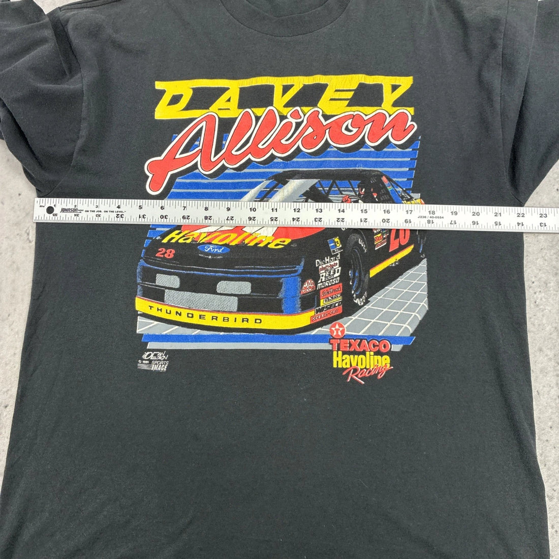 Vintage Davey Allison Racing T-Shirt Size XL 90s