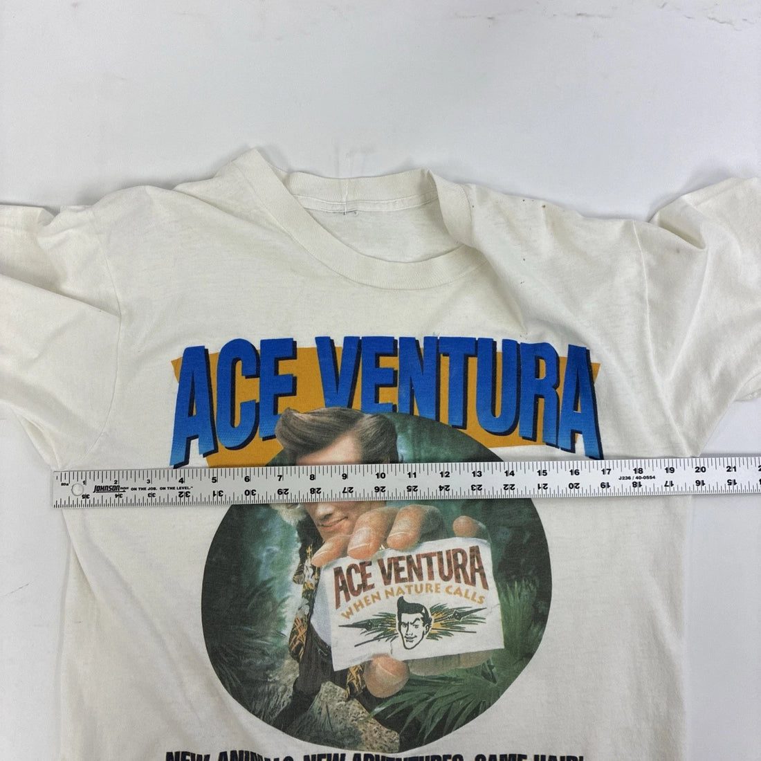 Vintage Ace Ventura When Nature Calls Movie Promo T-Shirt Medium 1995 90s