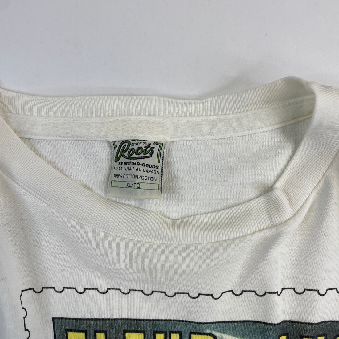 Vintage Fleur De Lys Superheros Stamp T-Shirt Size XL 1995 90s