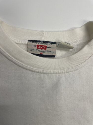 Levi's Jeans San Francisco Crewneck Sweatshirt Size Medium White