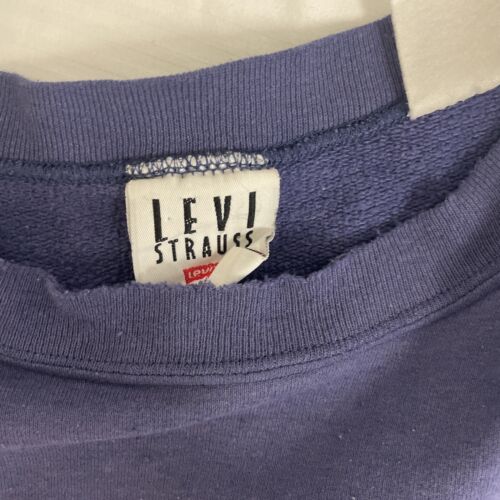 LEVIS Denim Sweater Vintage Crewneck - medium - top large