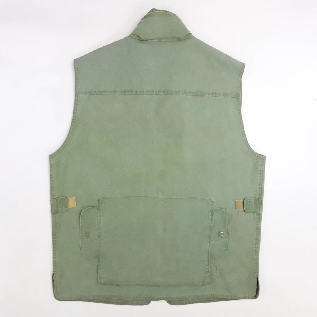 Vintage Banana Republic Safari Utility Vest Jacket Large Green Photojournalist