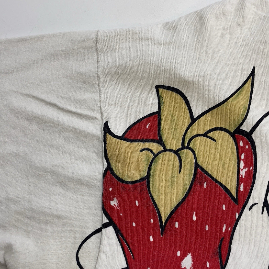 Vintage Mickey Mouse Disney Grapes Strawberries T-Shirt One Size AOP 90s