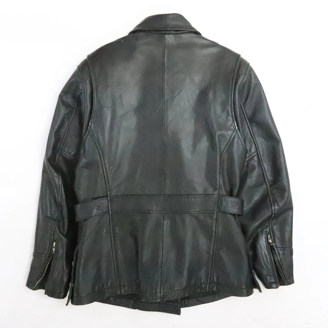 Harley Davidson Motorcycles Leather Coat Jacket Womens Size Medium Belted