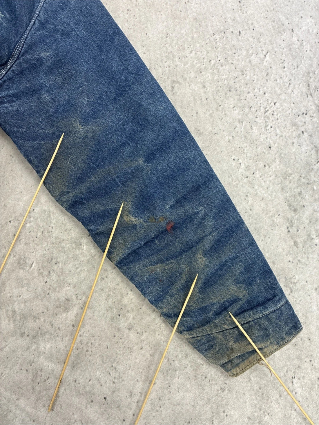 Vintage Osh Kosh Denim Jacket Size Large Quilt Lined 70s