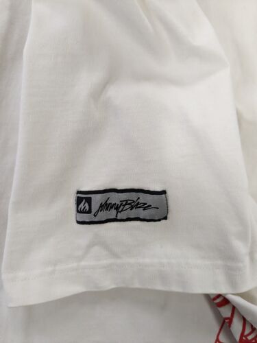 Vintage Johnny Blaze Industrial No 44 T-Shirt Size XL White