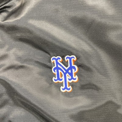New York Mets Majestic Satin Bomber Jacket Size 2XL MLB
