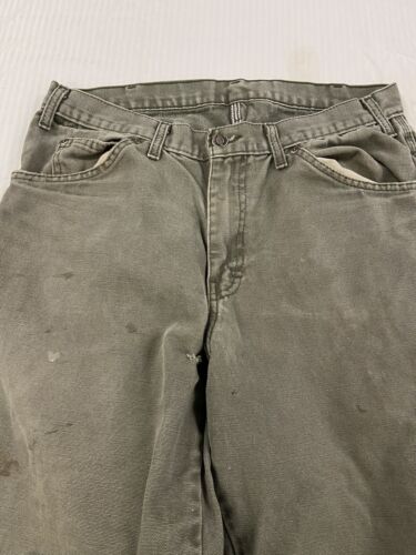 Vintage Dickies Carpenter Work Pants Size 32W X 34L Green