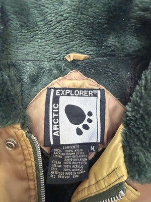 Vintage Arctic Explorer Bomber Jacket Size Medium Faded