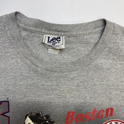 Vintage Boston Red Sox Equipment T-Shirt Size Large Gray 1999 90s MLB
