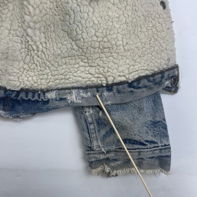 Vintage Levi's Sherpa Lined Denim Trucker Jacket Size 40L