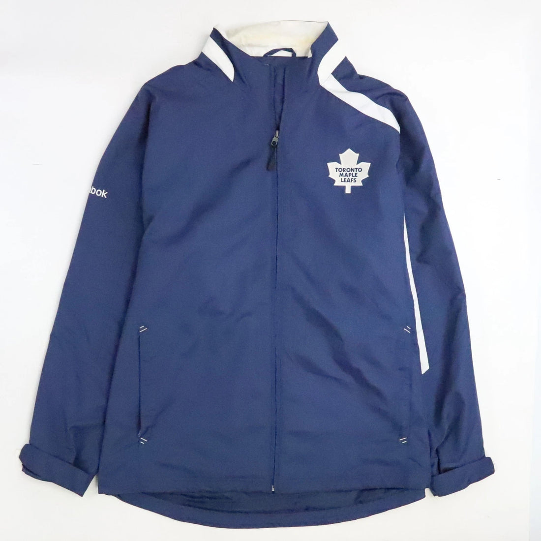Toronto Maple Leafs Reebok Windbreaker Light Jacket Size Large NHL