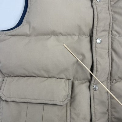 Vintage Inuvik Puffer Vest Jacket Size Large Tan Insulated