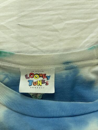 Vintage Tweety Bird Looney Tunes Tie Dye T-Shirt Size Medium 1995 90s